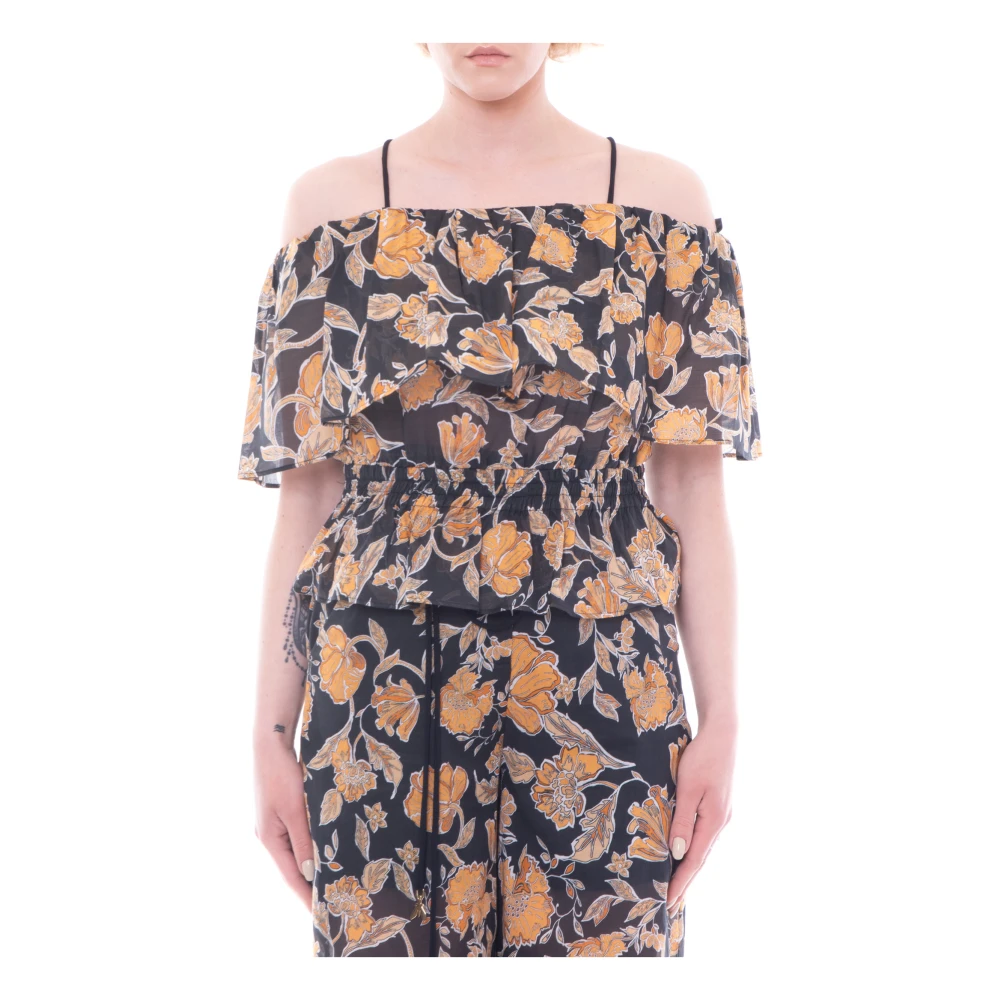 PATRIZIA PEPE Elegante Top Blouse Multicolor Dames