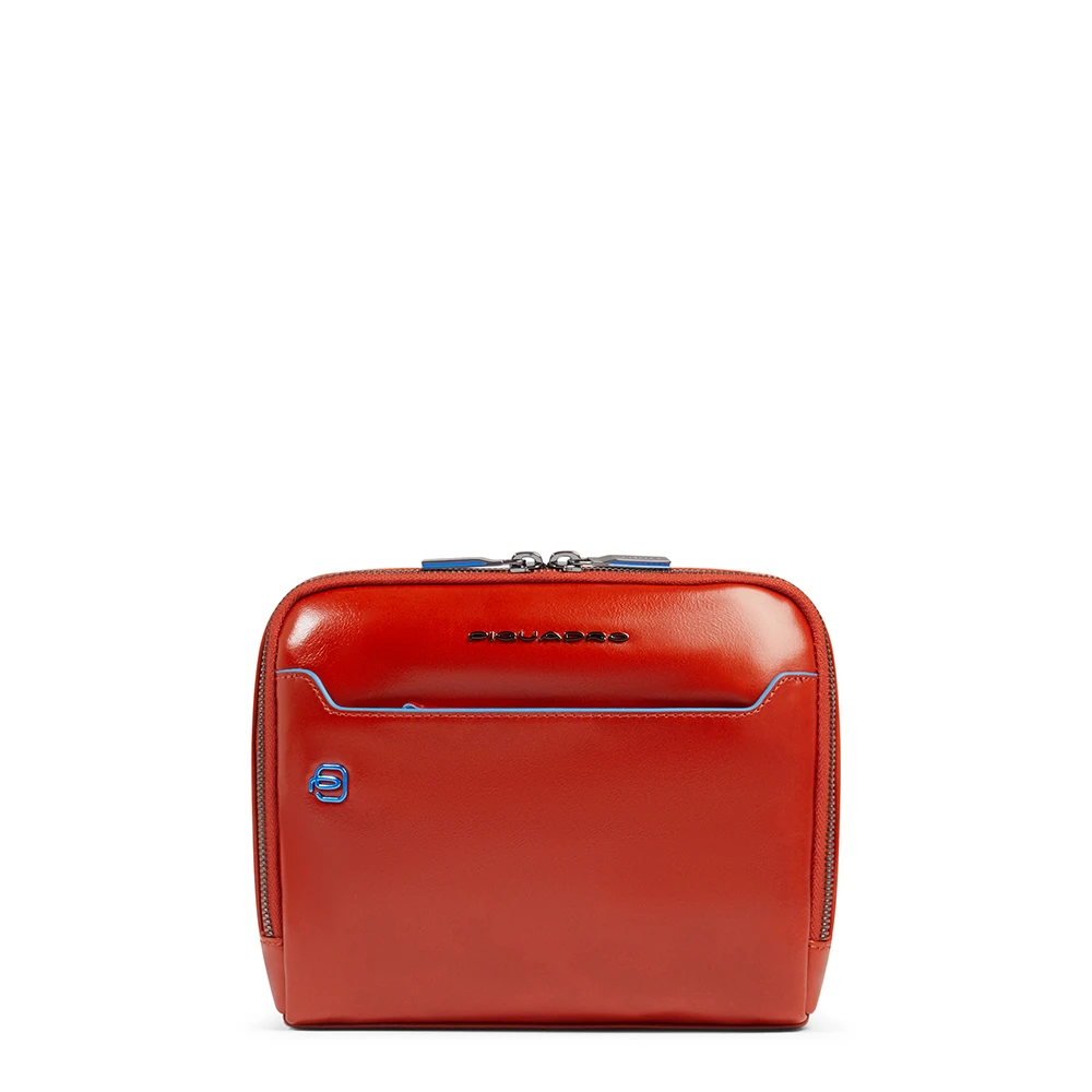 Piquadro Vrouw Rood Tassen Dames, One Size, Katoen, Horizontale Leren Crossbodytas