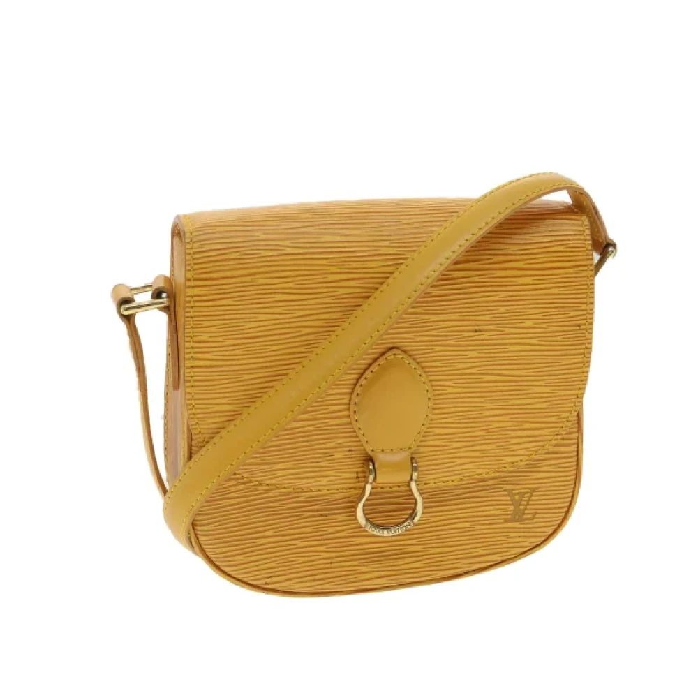 Louis Vuitton Vintage Pre-owned Leather louis-vuitton-bags Yellow Dames