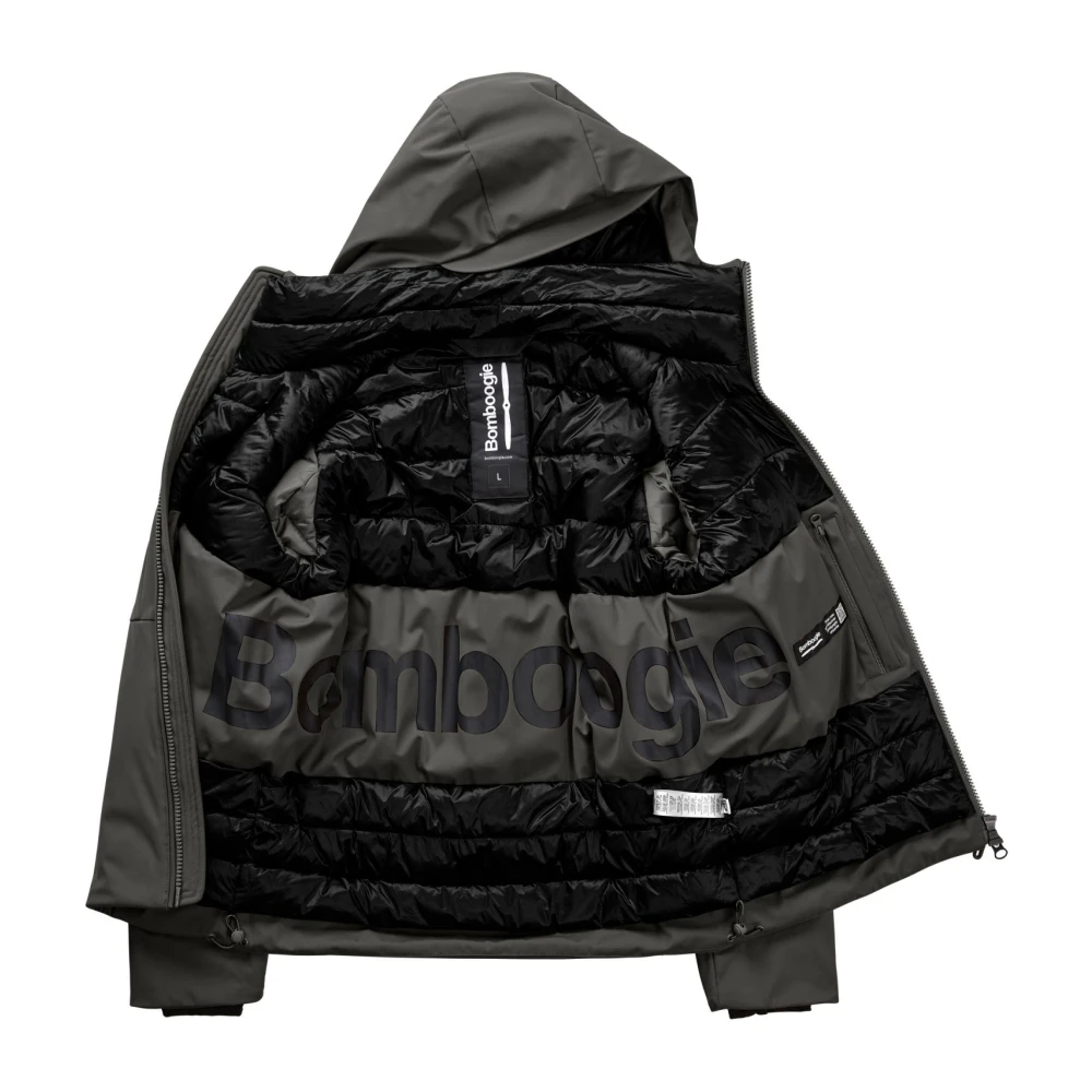BomBoogie Winter Gewatteerde Jas met PrimaLoft Vulling Gray Heren