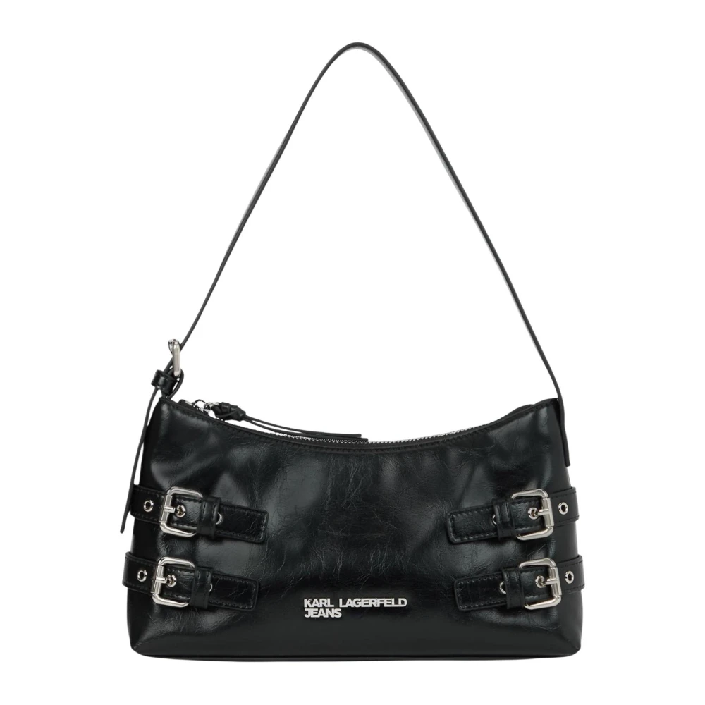 Karl Lagerfeld Black Polyethylene Handbag - Image 2