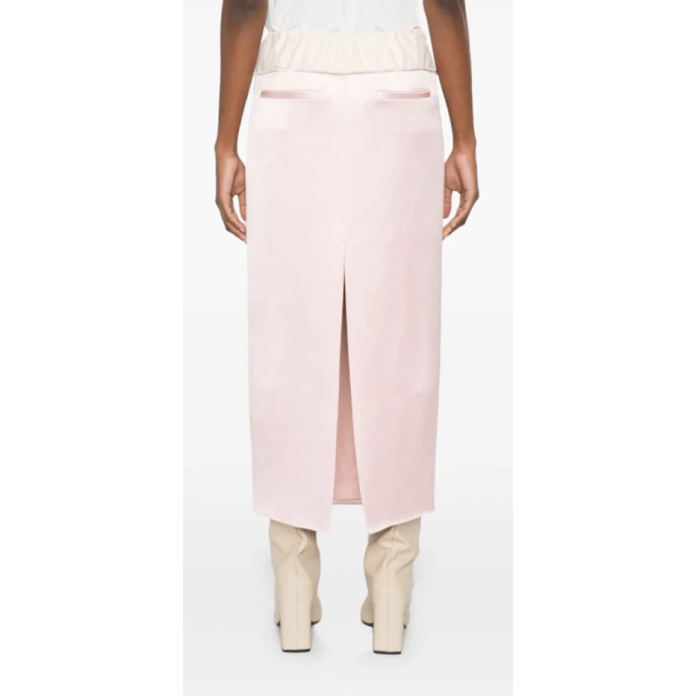Khaite Roze Maxi Rok met Trekkoord Pink Dames