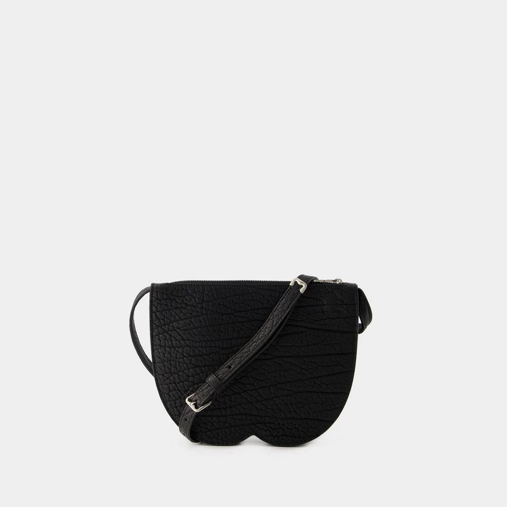Burberry Zwarte Leren Mini Chess Clutch Black Unisex
