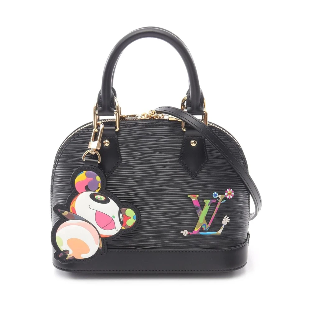 Louis Vuitton Vintage Women's Black Pre-Owned Epi Alma Satchel