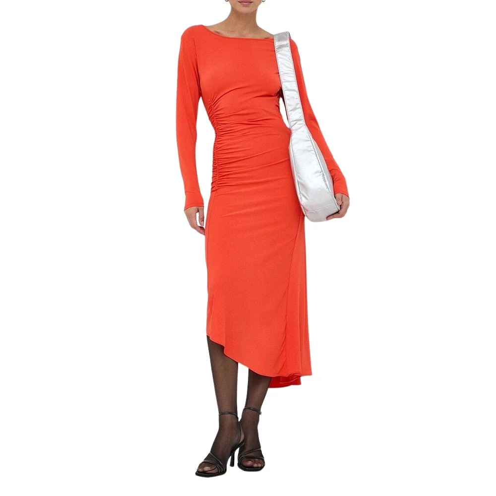 Patrizia Pepe Damen Orange Kleider, Xsgröße: