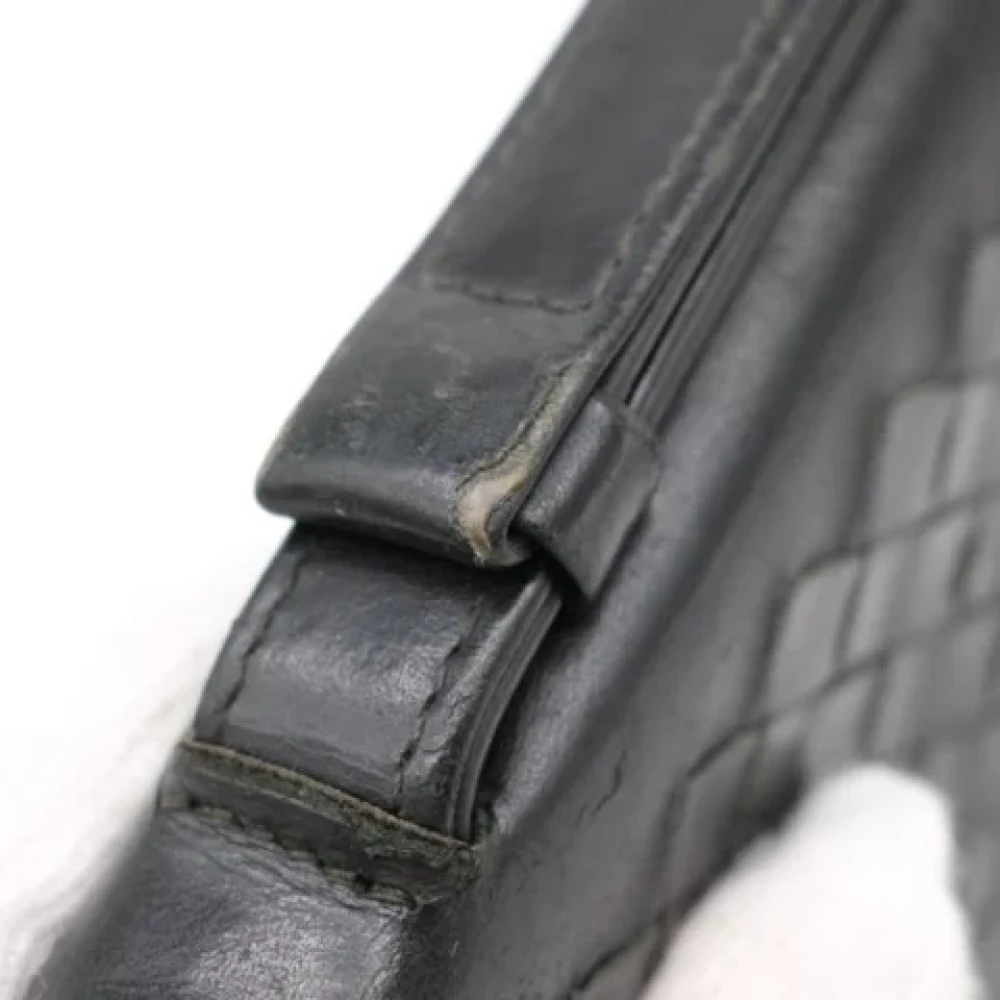 Bottega Veneta Vintage Pre-owned Leather wallets Black Dames