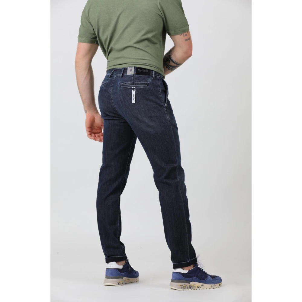 Re-Hash Denim Chinos Stijlvolle Jeans Blue Heren