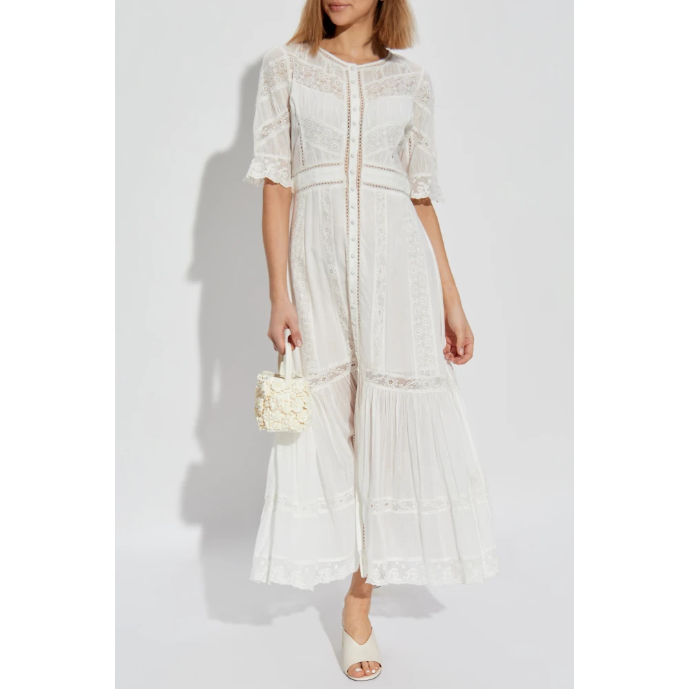 Loveshackfancy Jurk Jovina White Dames
