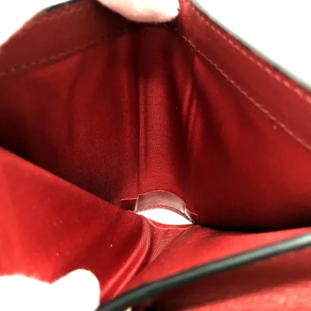 Valentino Vintage Pre-owned Leather wallets Red Dames