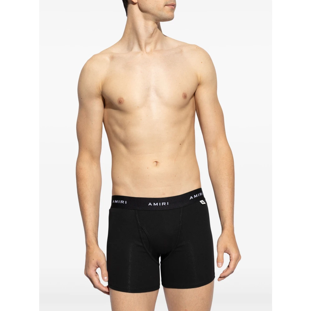 Amiri Zwarte onderbroeken 2-pack Black Heren
