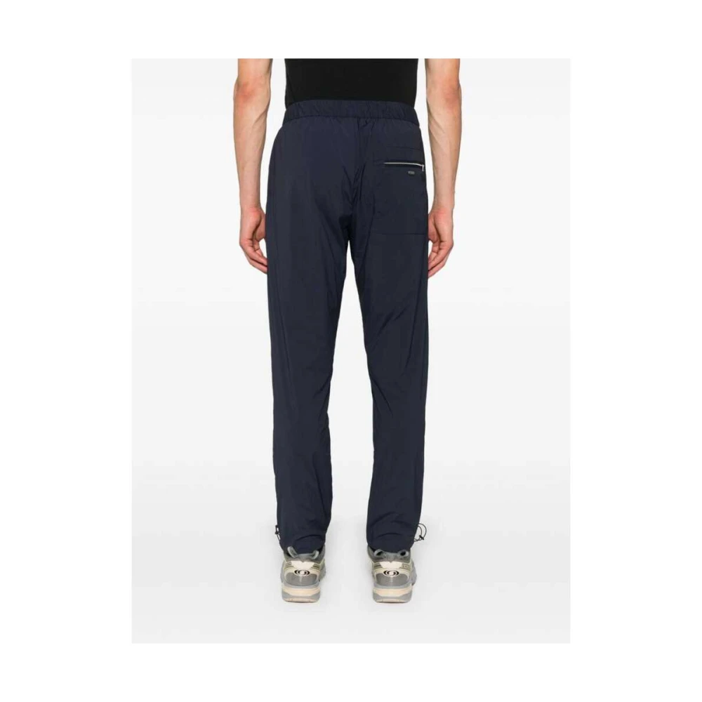Herno Navy Blauwe Trekkoordbroek Blue Heren