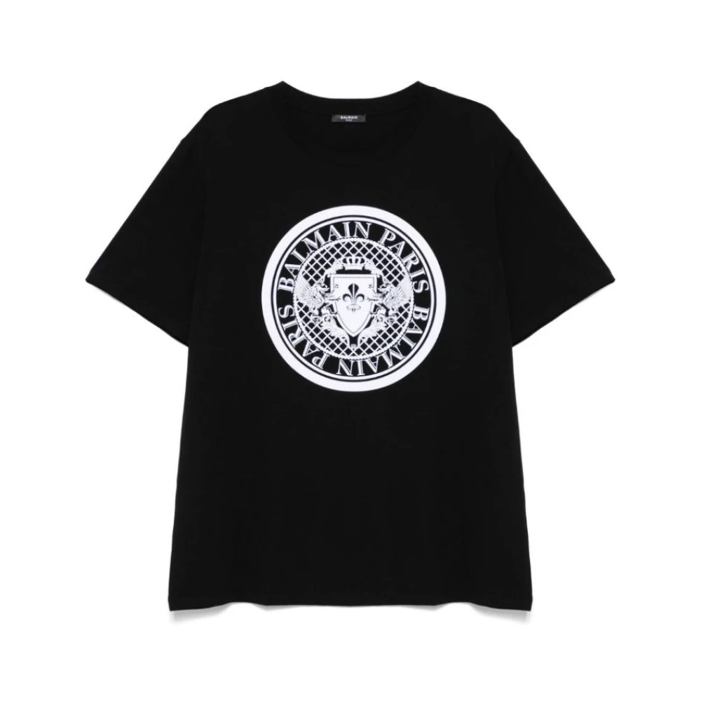 Balmain Stijlvol T-shirt Black Heren