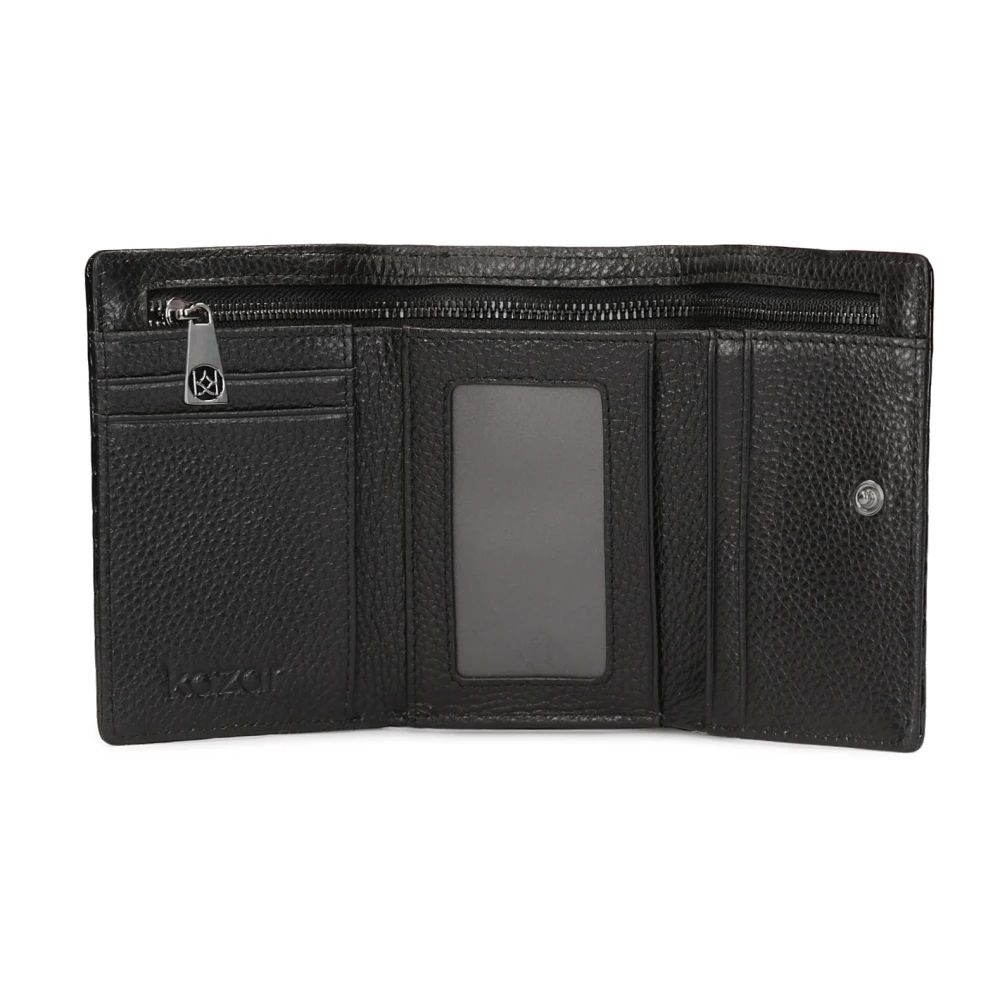 Kazar Elegante portemonnee in krokodillenpatroon Black Dames