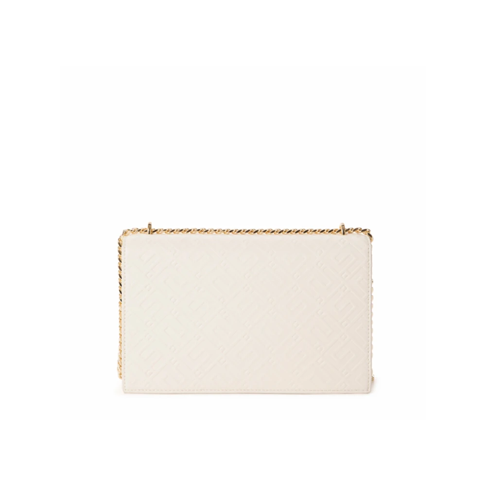 Elisabetta Franchi Middelgrote Boter Schoudertas met Ketting Yellow Dames