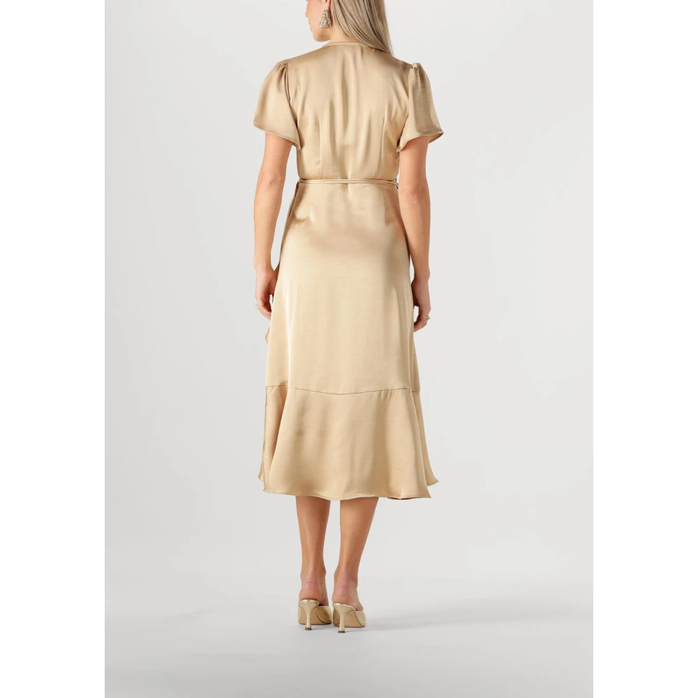 Notre-v Gouden Midi Jurk Nv-Frida Yellow Dames