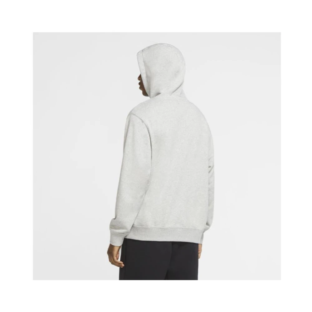 Nike Club Fleece Hoodie Gray Heren