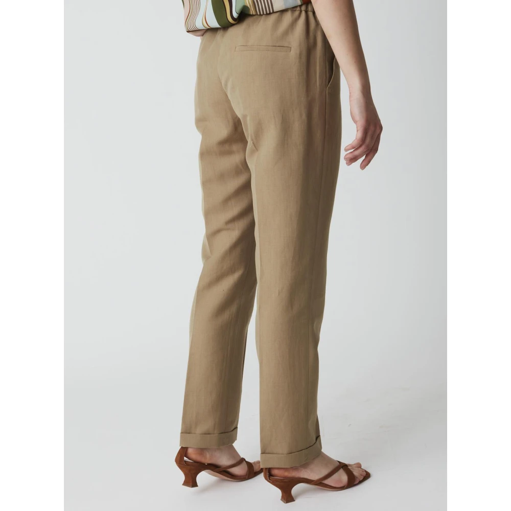Aspesi Casual Katoenen Broek Beige Dames