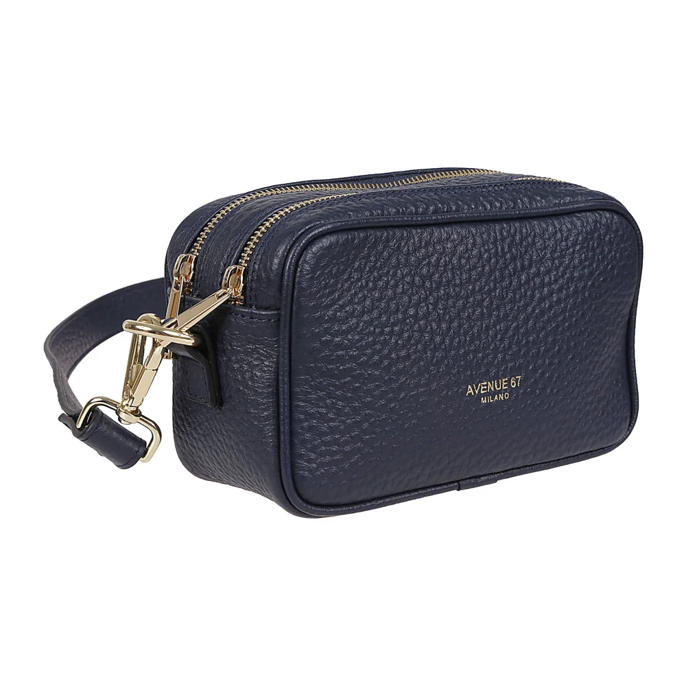 Avenue 67 Blauwe Leren Tas Gemaakt in Italië Blue Dames