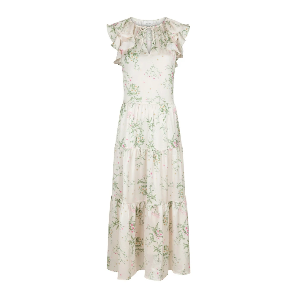NEO NOIR Bloemenveld Jurk Off-White Multicolor Dames