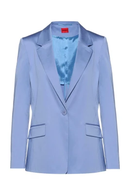 Blå Bomullsblazer Modell Afede