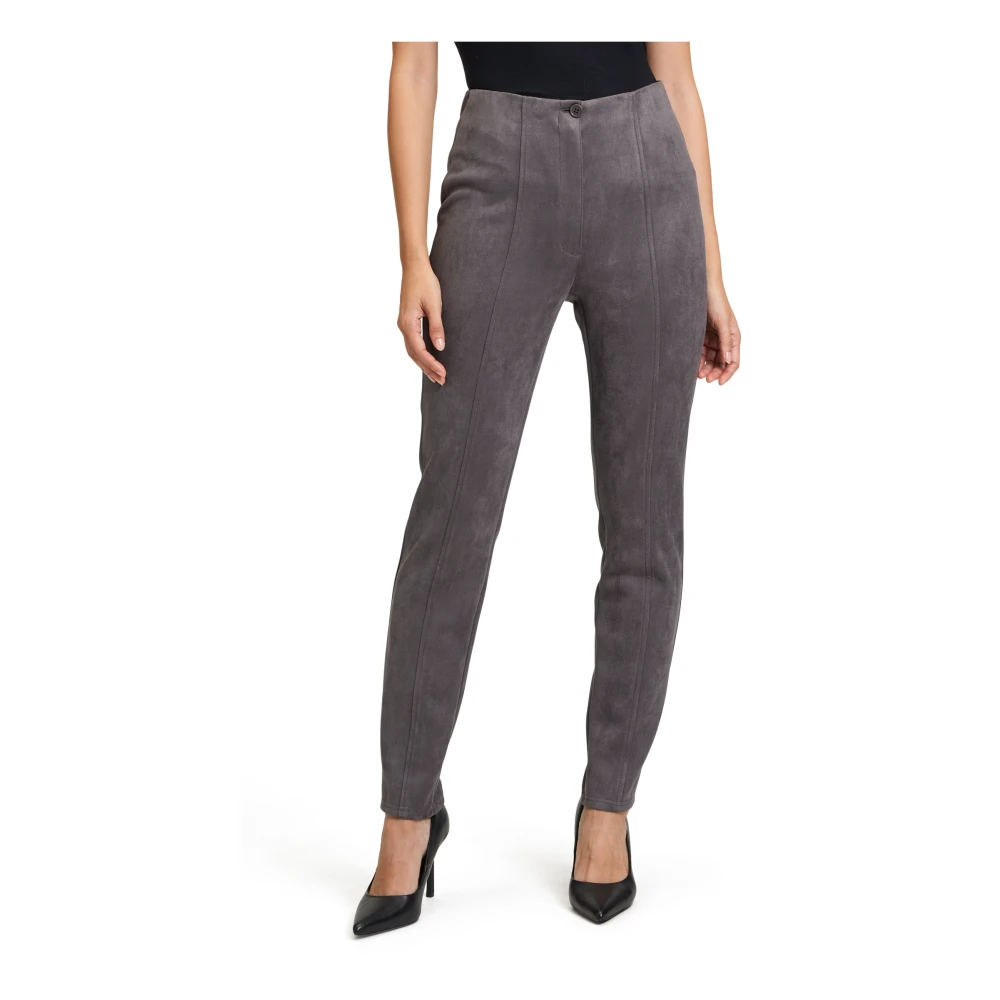 Betty Barclay Slim Fit Basic Broek Purple Dames