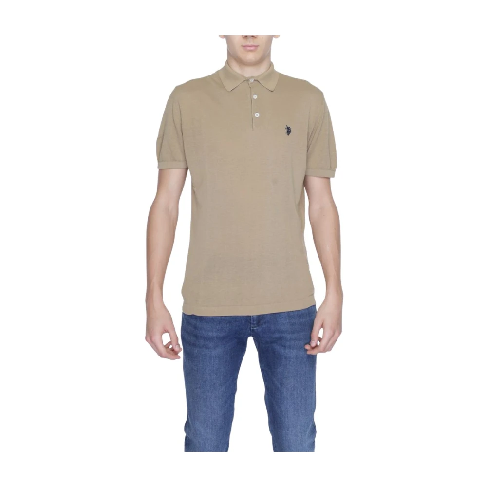 U.s. Polo Assn. Uomo Beige Top, L, New,