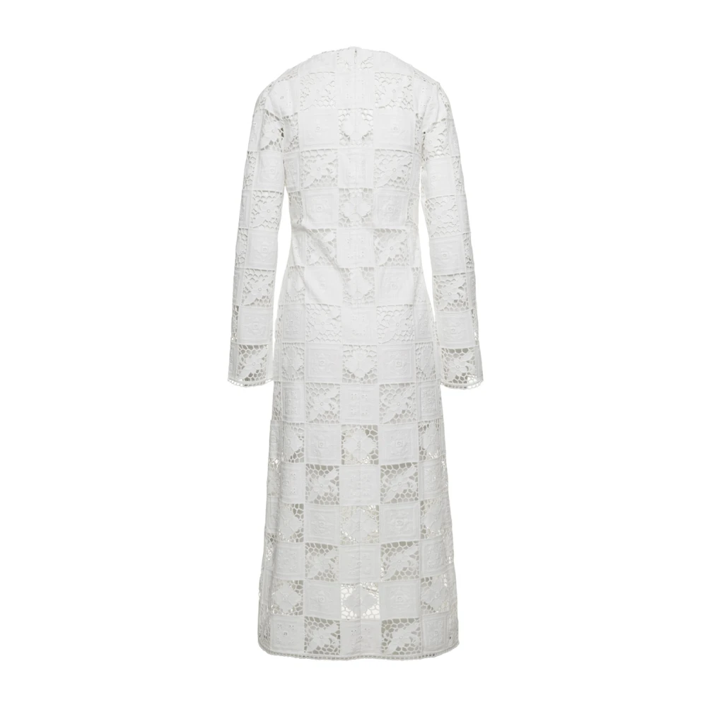 Sea NY Witte Geborduurde V-Hals Jurk White Dames
