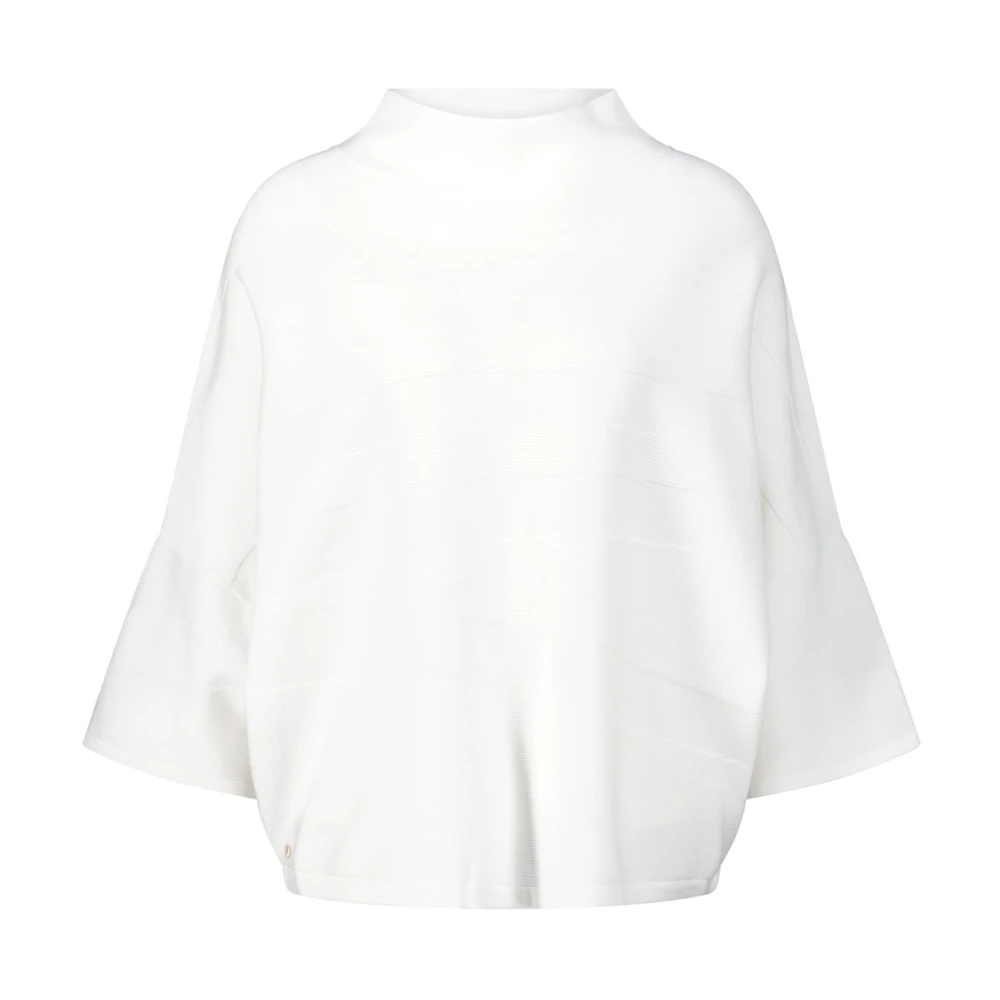 Joseph Ribkoff Gestreepte top met vleermuismouwen White Dames