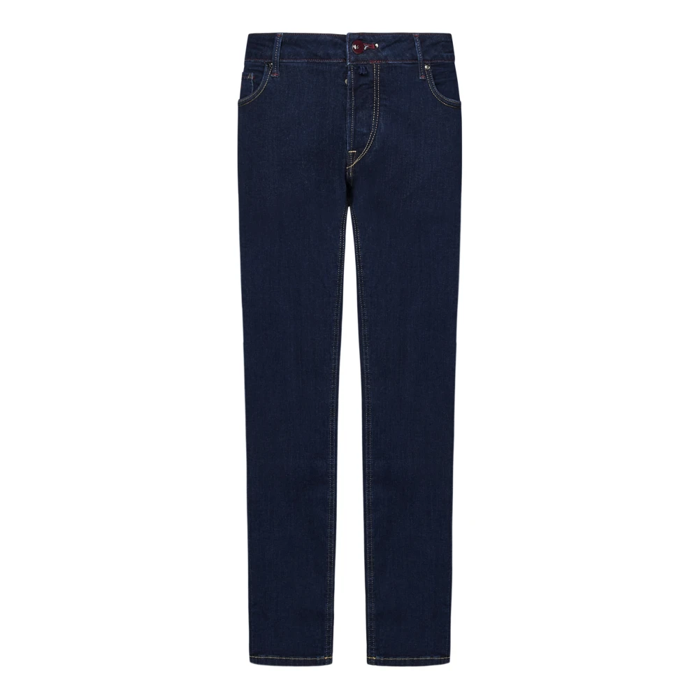 Hand Picked Slim Fit Blauwe Jeans Blue Heren