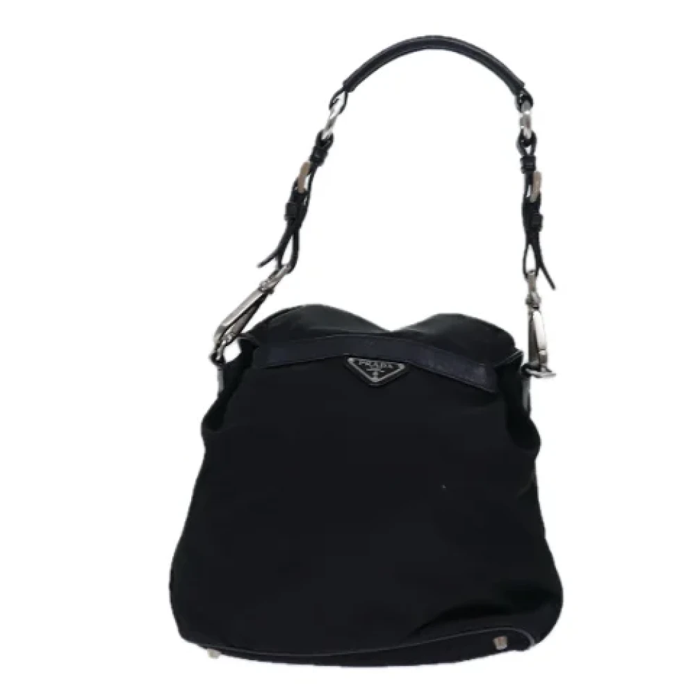 Prada Vintage Pre-owned Fabric backpacks Black Dames