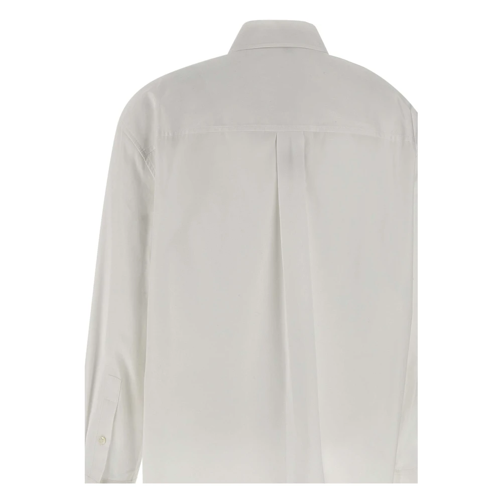 Theory Witte Katoenen Poplin Damesoverhemd White Dames