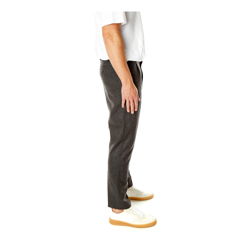Nn07 Tapered Fit Mid Waist Broek Gray Heren