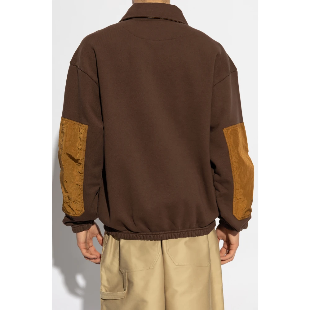 alexander mcqueen Sweatshirt met kraag Brown Heren