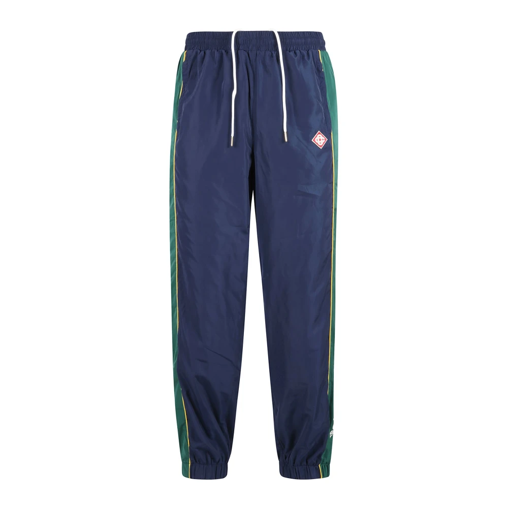 Casablanca Geborduurde Windbreaker Broek Blue Heren
