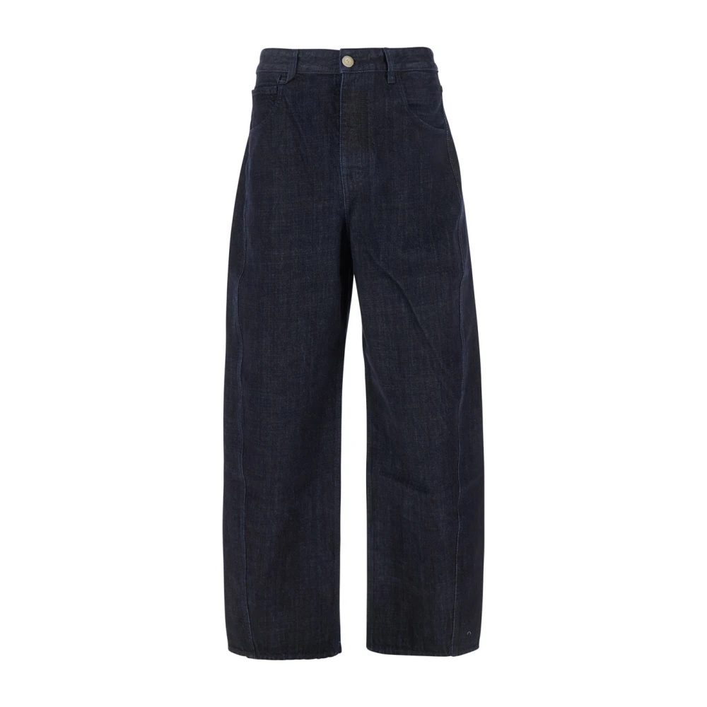 Jacquemus Blauwe Five Pocket Katoenen Jeans Blue Heren