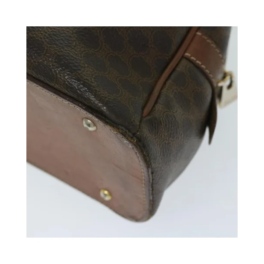 Celine Vintage Pre-owned Fabric handbags Brown Dames