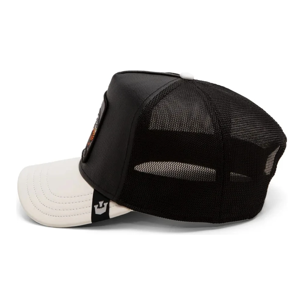 Goorin Bros Zwarte Slangenleren Pet Black Heren