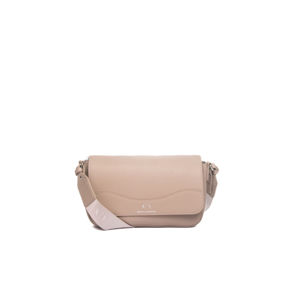 Armani Exchange Wave Crossbody Bag Beige Dames