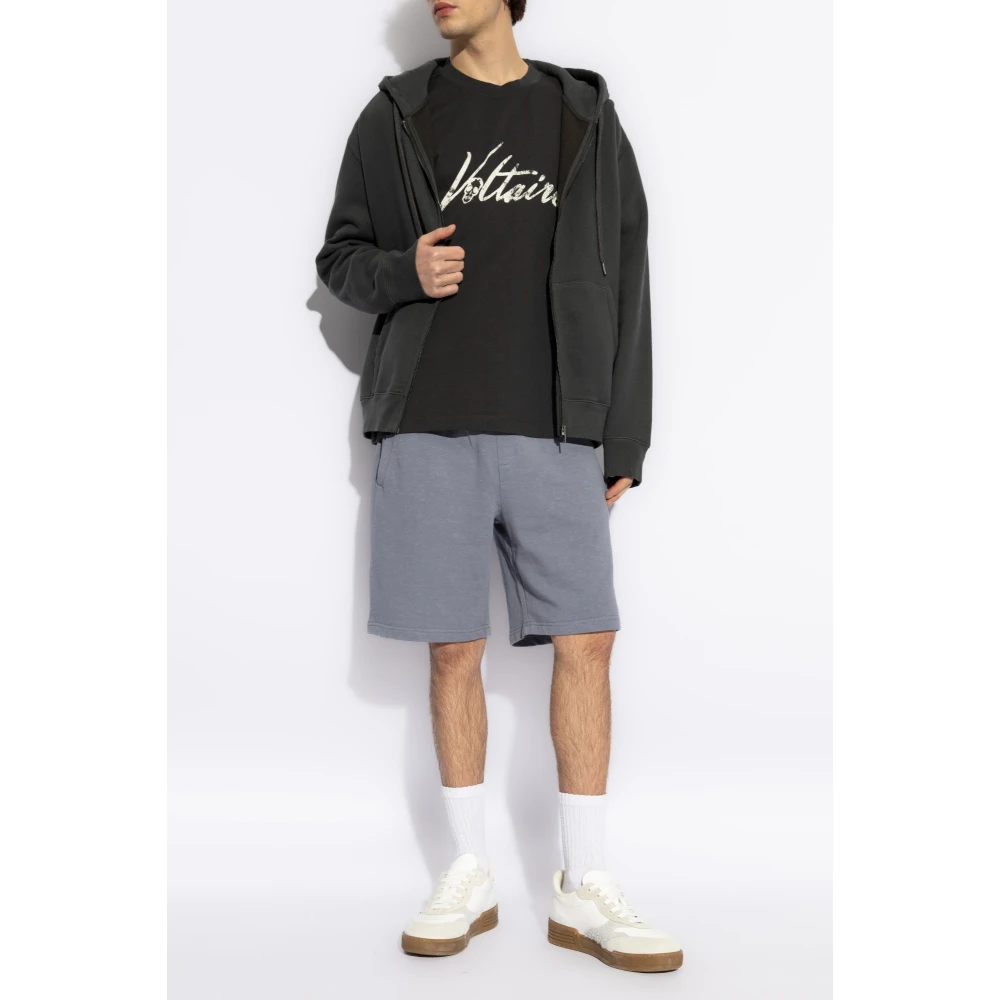 Zadig & Voltaire T-shirt met 'Teddy' print Black Heren