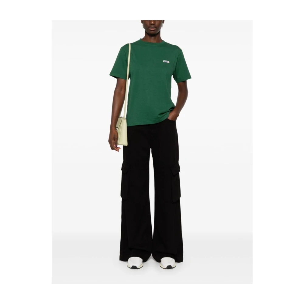 Autry Katoenen Groen T-shirt Green Dames