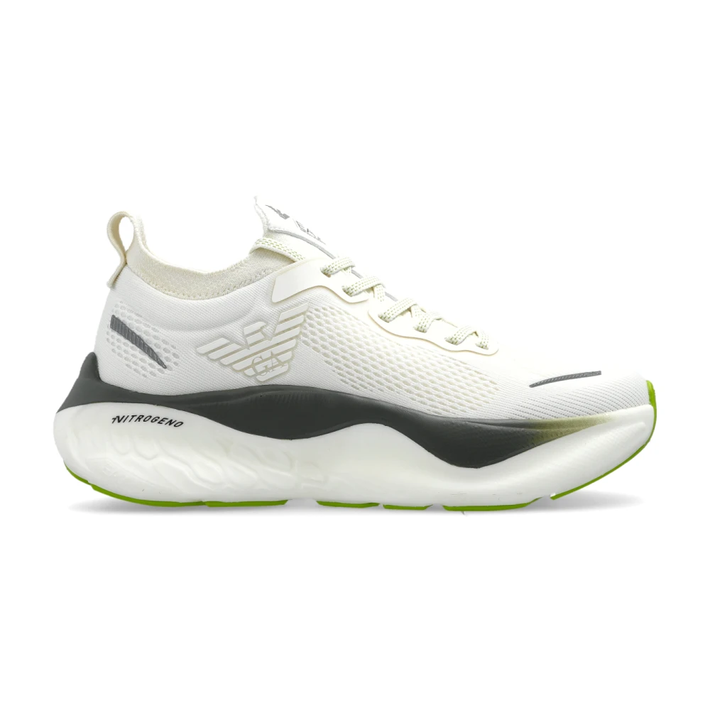 Emporio Armani Ea7 Vrouw Wit Sportschoenen Met Logo