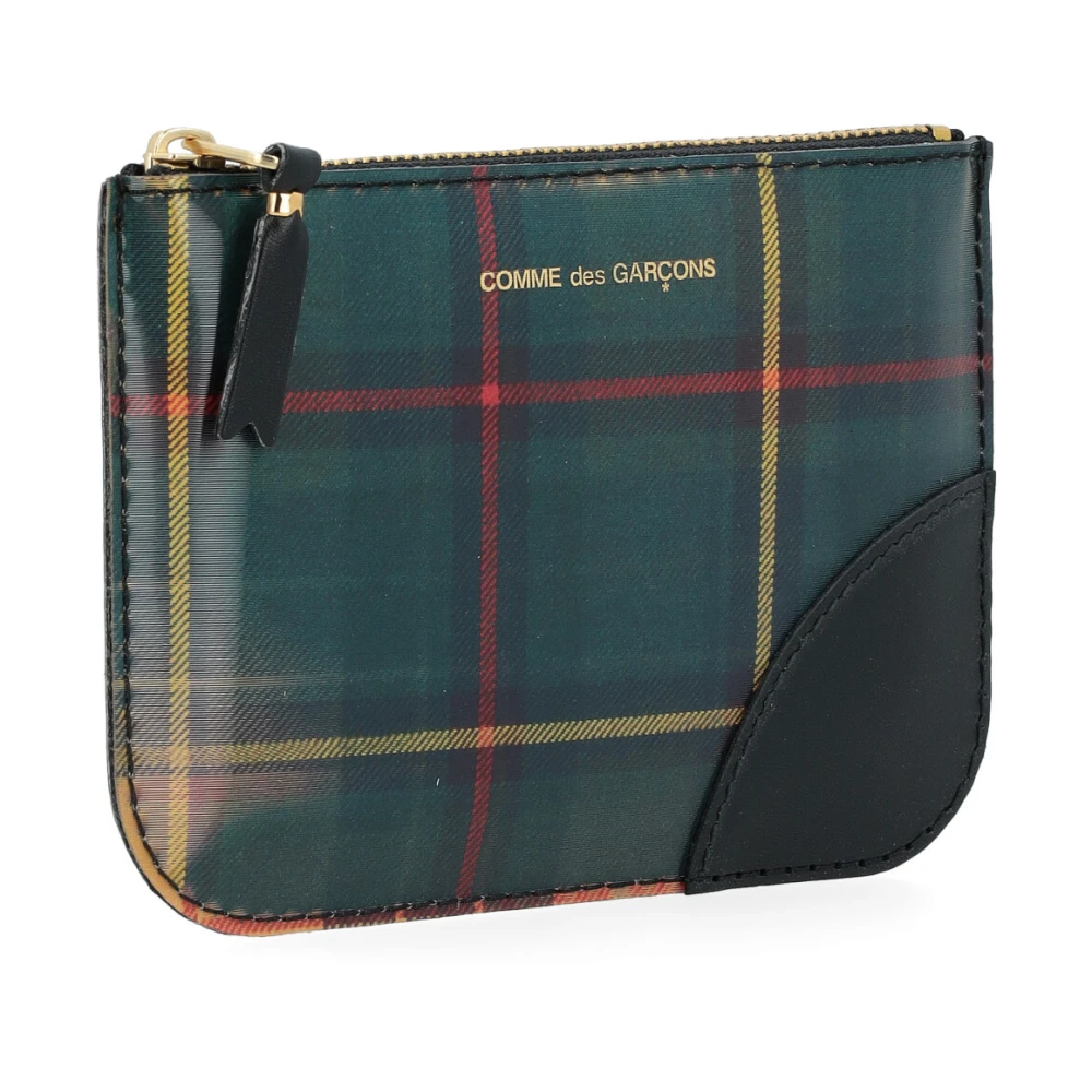 Comme des Garçons Lenticular Tartan Geel en Groen Portemonnee Multicolor Unisex