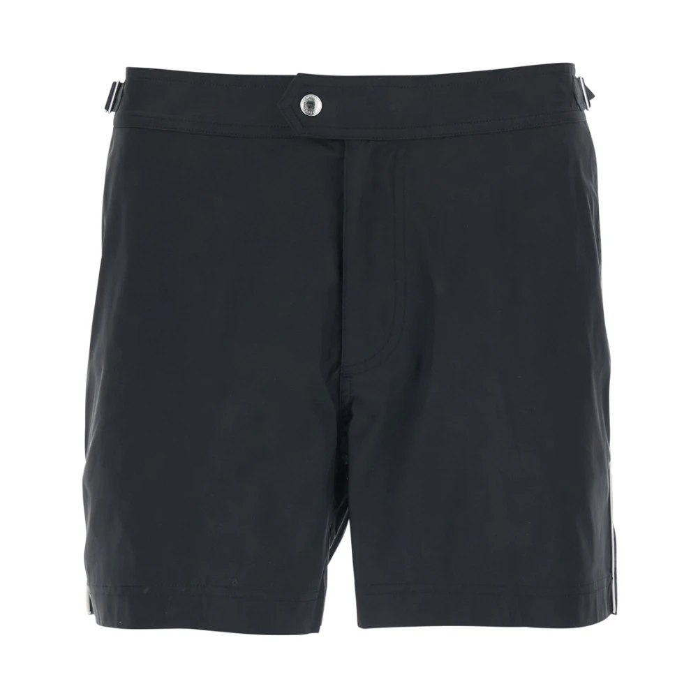 Tom Ford Men's Black Beachwear, L, Nylon Swim Short