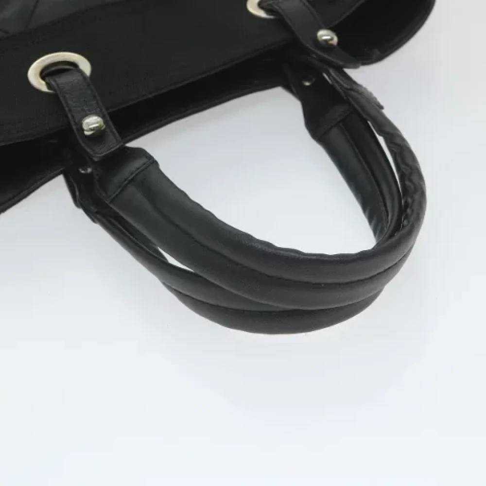 Chanel Vintage Pre-owned Canvas totes Black Dames