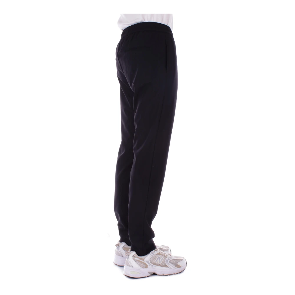 Suns Zwarte broek met zakken en rits Black Heren