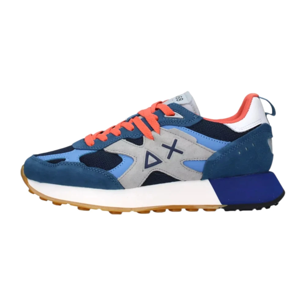 Sun68 Leren sneakers voor buiten met logo Heren Schoenen Veelkleurig Multicolor
