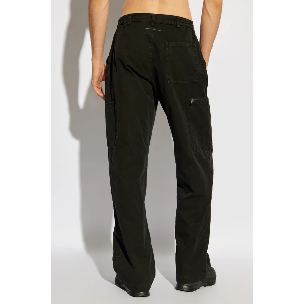 MM6 Maison Margiela Katoenen broek van Black Heren