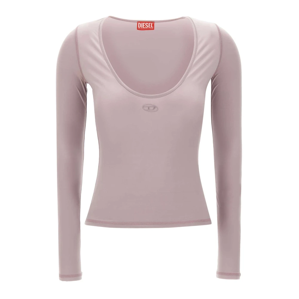 Diesel Vrouw Purper Tops Dames, Paars, M, Nylon, T-Elphin Top