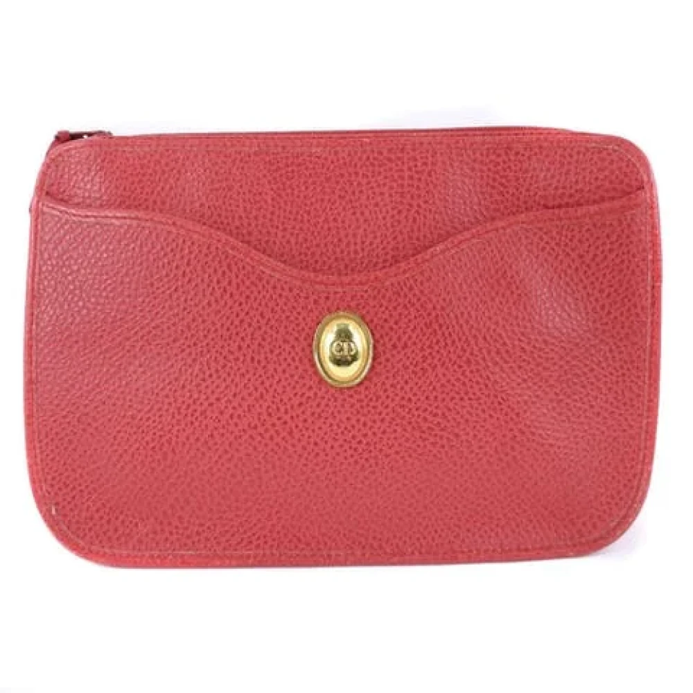 Dior Vintage Begagnad koppling Red, Unisex