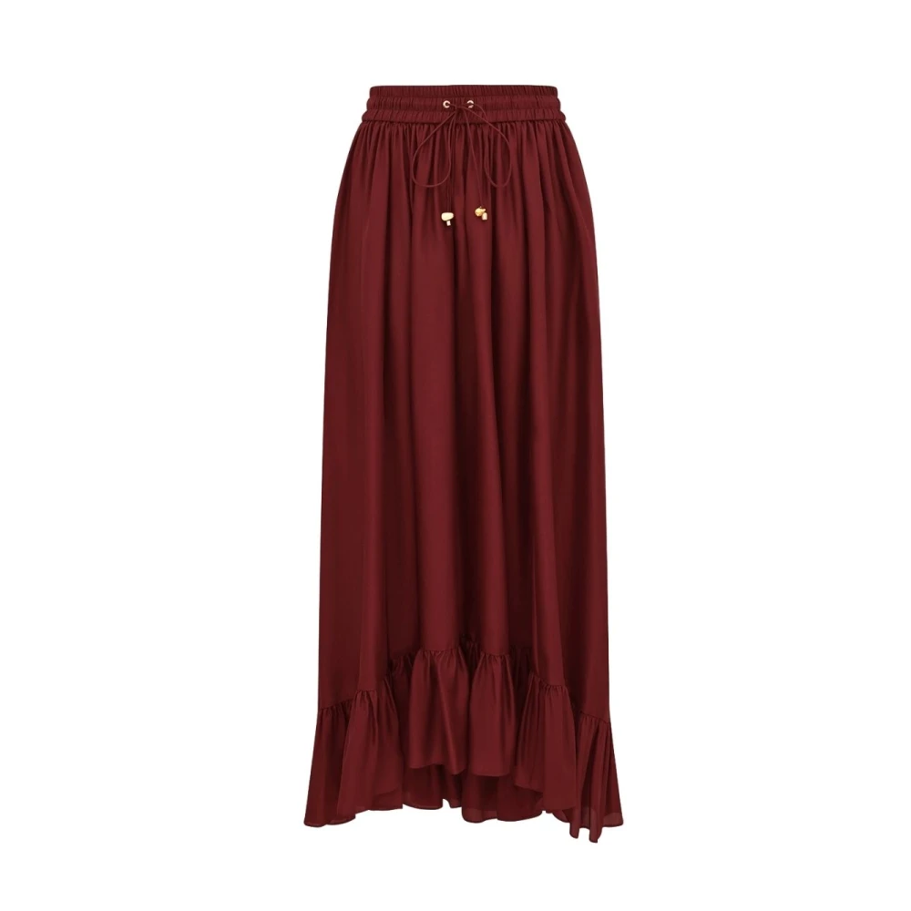 Zimmermann , Maxi Skirts, Female, Red, L, Aster Maxi Skirt